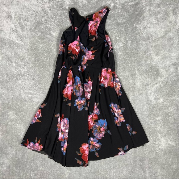 Free People Dress Womens 2 Flutterby Floral Feminine Boho Party Preppy Skater - Picture 5 of 8